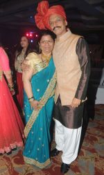 Bhai Jagtap with Tejaswini Jagtap at Designer Manali Jagtap Engagement in JW Marriott on 6th Sept 2014